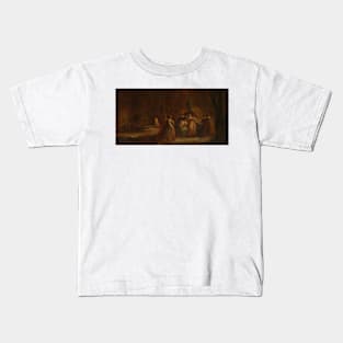 A Woodland Fete by Adolphe Monticelli Kids T-Shirt